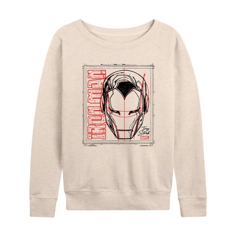 Women's - Marvel - Iron Man Sketch Lightweight French Terry Slouchy - image 1 of 4