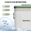 Hooure 13in 12 Quart Pool Cooler, Hard Cooler with Handle for Above-Ground Pools, Insulated Ice Chest Keeps Ice for up to 3 Days - 3 of 4