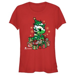 Juniors Womens Tokidoki Sprucy Christmas Presents T-Shirt - 1 of 4