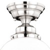 Vaxcel Huntley 1 - Light Flush Mount in  Satin Nickel - 2 of 4