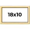 PosterPalooza | Simple Gold Picture Frame - UV Acrylic, Backing Board, Hanging Hardware Included - 2 of 4