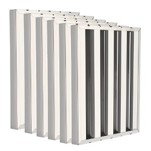 Commercial Range Hood Filters, 6 Pcs 430 Stainless Steel 5 Grooves Commercial Hood Filter for Kitchen Exhaust Hoods - 1 of 4