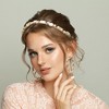Unique Bargains Women's Fashion Vintage Thin Rhinestone Metal Knotted Headbands 1 Pc - 2 of 4