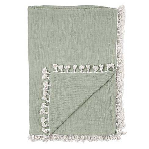 Tassel baby online blanket