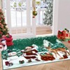 Christmas Area Rug Machine Washable Xmas Santa Claus Rug for Living Room Non Slip Soft Faux Wool - 2 of 4