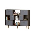 KTMBDW Wooden Open Shelf Bookcase - 3-Tier Floor Standing Display Cabinet Rack with Legs, 11 Cubes Bookshelf for Books and Toys - 4 of 4