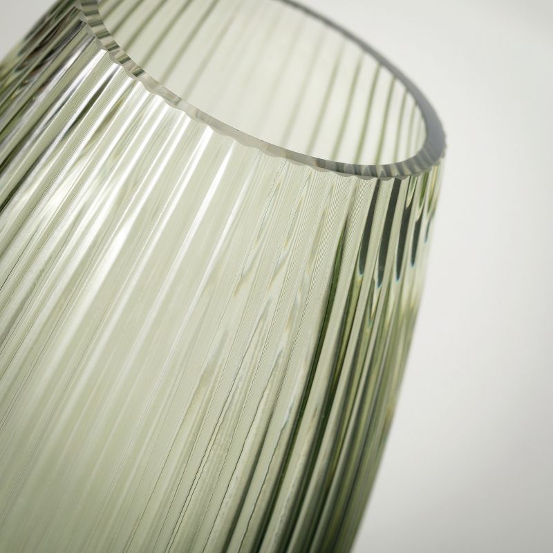 Ribbed Glass Vase, 2 of 8
