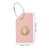 Unique Bargains Luggage Tag Pink 1 Pc - 2 of 4