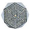 Kumasinova 16x14x18" On-Trend Hexagonal End Table,2-In-1 Garden Stools for Living Room & Garden,Premium MDF Sofa Side Table,Art Deco - 4 of 4