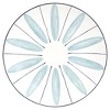 Baum Bros. 16pc Stoneware Canopy Dinnerware Set Blue/White: Floral Botanical Pattern, Service for 4, Dishwasher-Safe - 2 of 4