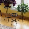 ACHLA Designs Rectangular Roman Bronze Wrought Iron Indoor Planter Stand Black 10.5"x10.5"x15.5" - 4 of 4