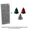 Big Dot of Happiness Holiday Plaid Trees - Paper Straw Decor - Buffalo Plaid Christmas Party Striped Decorative Straws - Set of 24 - 3 of 4