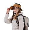 Anna-Kaci Wide Brim Outdoor Hat with Mesh Ventilation Snap-Up Sides and Chin Strap for Hiking, Beach, Travel, and Sun Protection - 2 of 4