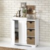 The Lakeside Collection Beadboard Buffet Cabinet - Sideboard with Storage - 2 of 4