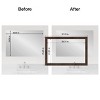 Amanti Art Mirror Makeover Bathroom Mirror Frame Border Kit - Fully Assembled Peel and Stick Frame - Mirror NOT Included - Wildwood Brown Narrow Trim - 4 of 4