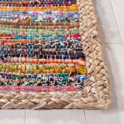 Coastal Charm Montauk 3' x 5' Hand-Woven Multicolor Cotton Rug