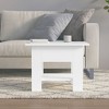 vidaXL Coffee Table White 21.7 in.x21.7 in.x16.5 in. Engineered Wood - 3 of 4
