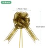 Unique Bargains Plastic Flower Ribbon Glossy Appearance Durable Gift Wrap Bows 10 Count - 3 of 4