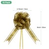 Unique Bargains Plastic Flower Ribbon Glossy Appearance Durable Gift Wrap Bows 10 Count - image 3 of 4