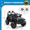 12V Kids Ride on Truck, 3 Speeds Electric Ride on Car with Parent Remote Control, Headlight, Music, Ride on Vehicle Toy for Kids Aged 3-8 - 2 of 4
