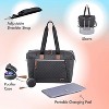 Dikaslon Diaper Bag Tote with Pacifier Case and Changing Pad Baby Bag for Boys and Girls - 3 of 4