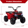 Garvee 12V Kids Electric Ride On Car, 4-Wheeler Quad ATV Play Car with 1.8MPH Max Speed, Treaded Tires, Push-Button Accelerator - 3 of 4