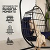 SereneLife Egg Swing Chair - Indoor/Outdoor Hanging Chair with Stand - 4 of 4