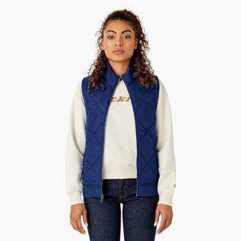 - Plus Puffer Target Navy Hooded Women\'s 30/32 Size Royal Ellos Vest, Long :