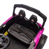 TopComfy Baby Walkers Kids Ride Four Wheel Suspension Anti Collision Bar High Chassis Anti Slip Grip Wheels for Kids, Pink, 34.25"*20.08"*12.99" - 4 of 4