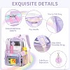 Hachikiko Stadium Approved Clear Backpack - Transparent School Bag with Wide Shoulder Straps - 4 of 4