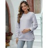 Maternity Tops Sweatshirt Button-Slit Faux Sweater - 4 of 4