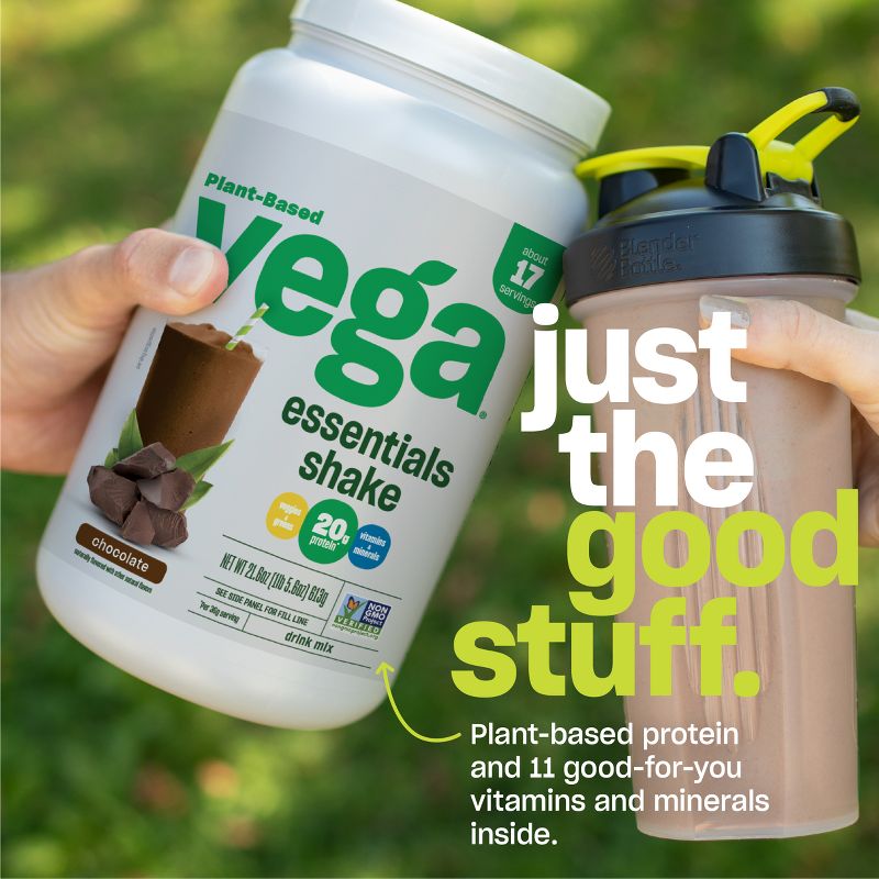 Vega Essentials Plant Based Vegan Protein Powder Shake - Vanilla - 21.9oz, 5 of 8