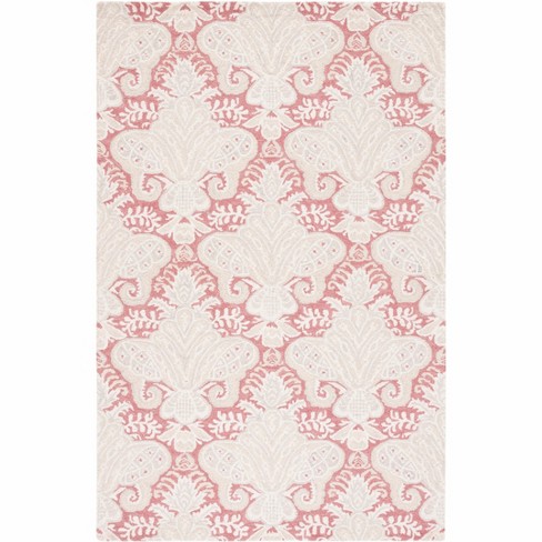 Micro-loop Mlp539 Hand Tufted Area Rug - Pink/beige - 5'x8' - Safavieh ...