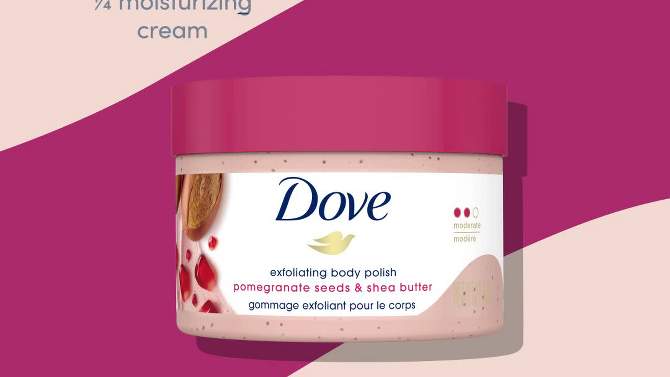 Dove Pomegranate Seeds &#38; Shea Butter Exfoliating Body Scrub - 10.5 oz, 2 of 15, play video
