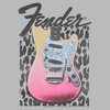 Women's Fender Leopard Pink Guitar T-Shirt - 2 of 4