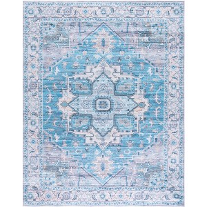 Martha Stewart Traditional MSRW113 Machine Washable Skid Resistant Power Loomed Indoor Rugs - 1 of 4