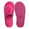 Roxoni Girl's Lovely Velvet Pom-pom Open Toe Kids House Slides Slipper - 3 of 4