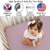 Sweet Jojo Designs Girl Baby Crib Bedding Set - Watercolor Floral Garden Purple and Taupe 4pc - 3 of 4