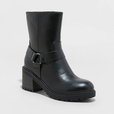 Women's Cullen Ankle Boots - A New Day™ Black 6