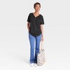 Women's Short Sleeve Essential Henley Tunic T-Shirt - Knox Rose™ - 3 of 3