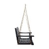 PAGED Wood Porch Swing Outdoor Swing Chair with Slatted Build and Chains for Backyard, Garden, Poolside - 4 of 4