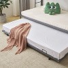 Karl Home Blcak Twin over Twin Bunk Bed with Trundle, Heavy Duty Metal Bed Frame with Safety Rail Side Ladders - 4 of 4