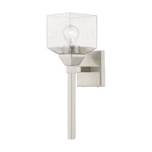 Livex Lighting Aragon 1 - Light Vanity in  Brushed Nickel - 1 of 4