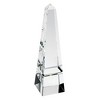 HomeRoots 12" Clear Crystal Obelisk Statue - 4 of 4