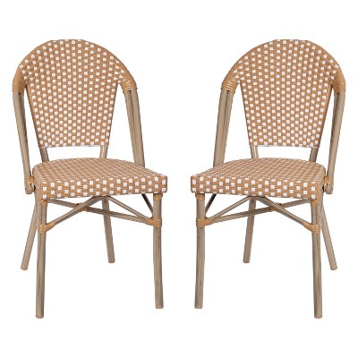 Emma And Oliver Indoor/outdoor Stacking French Bistro Chairs With ...