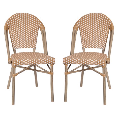 Emma Oliver Colmar Indoor outdoor Stacking Bistro Chairs With Aluminum Frame Target