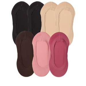 Memoi Women's 7 Pair Pack Fine Edge Liner Socks - 1 of 2