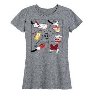 Women's - Disney - Minnie Mom To-Do List Short Sleeve Graphic T-Shirt - 1 of 4