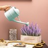 Farmlyn Creek Small Mint Green Plastic Watering Can with Long Spout Sprinkler Head for Garden, Indoor and Outdoor Plants, Flowers, 0.4 Gallon - 2 of 4