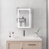 28x20 inch Bathroom Medicine Cabinet with Mirror Wall Mounted LED Bathroom Mirror Cabinet with Lights - 2 of 4